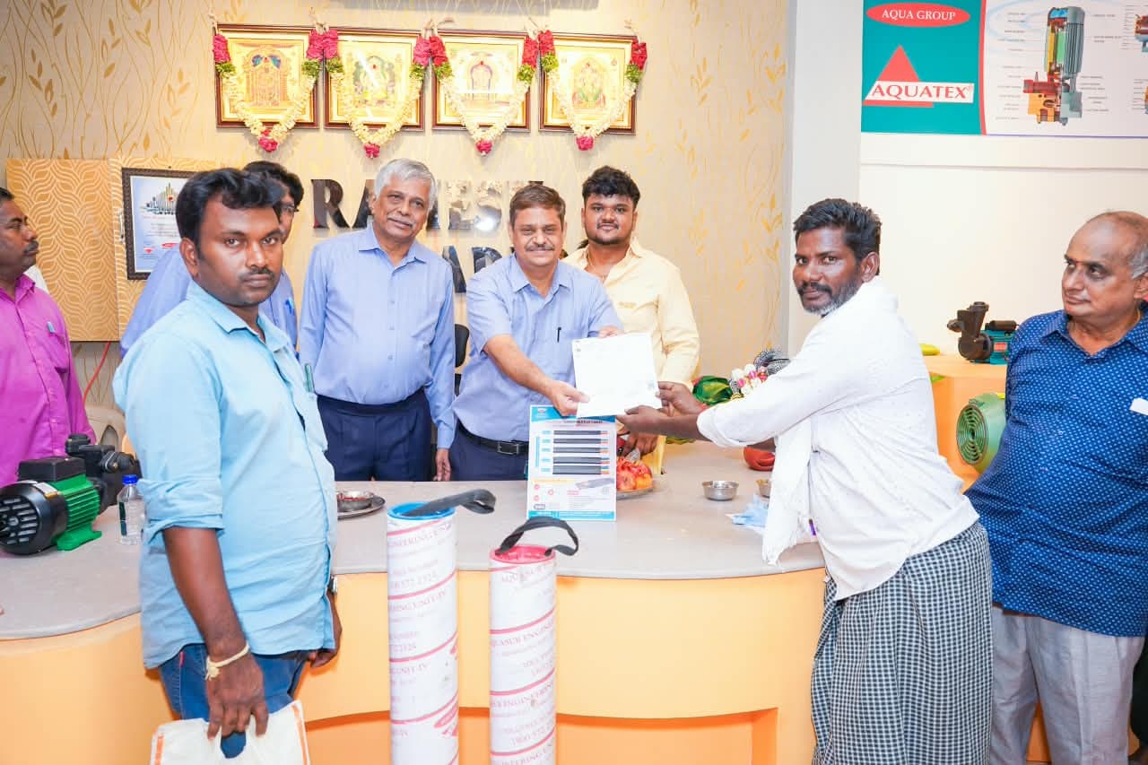 PVC pipes and chain link products at Ramesh Traders Ariyalur